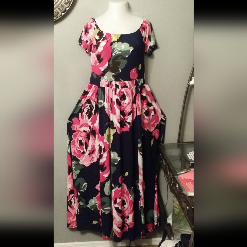 Floral Romper Maxi Dress